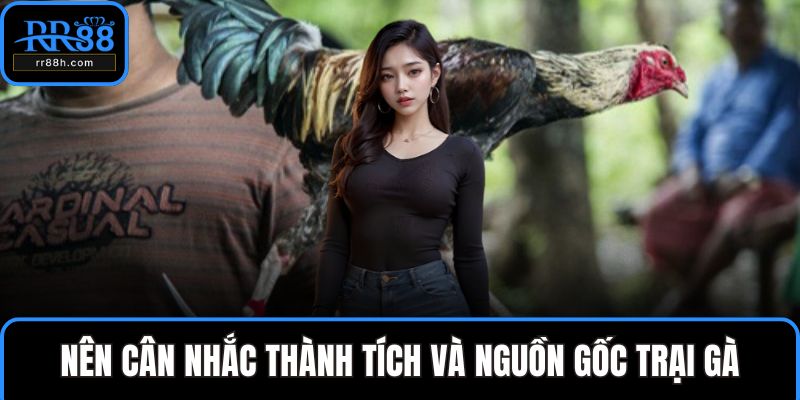 Nên cân nhắc thành tích và nguồn gốc trại gà